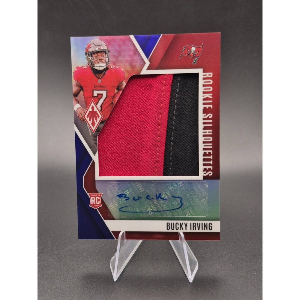 2024 Phoenix Bucky Irving #RS-BIG Rookie Silhouettes Blue Auto /49 RC RPA Bucs